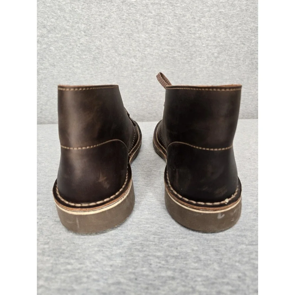Clarks Bushacre 3 Men's Beeswax Leather Chukka Boots Size US 7 M (EU 39.5)